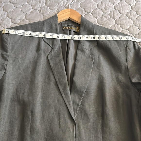 Donna Karan New York vintage blazer 100% linen 100% silk ** - Picture 5 of 13